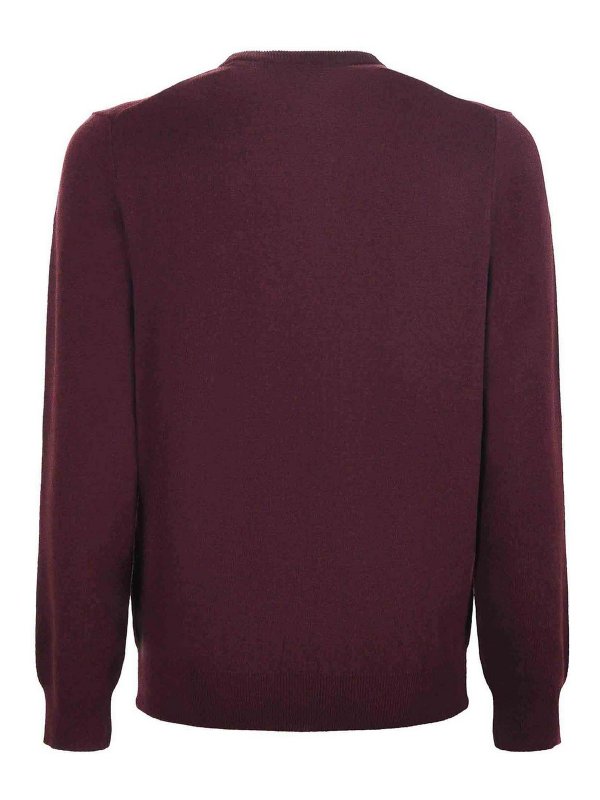 The Best Shops POLO RALPH LAUREN: Suéteres con cuello pico - Suéter Cuello Redondo - Rojo Oscuro