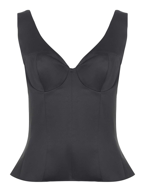 ROTATE Birger Christensen: トップス＆タンクトップ - トップ/タンクトップ - 黒