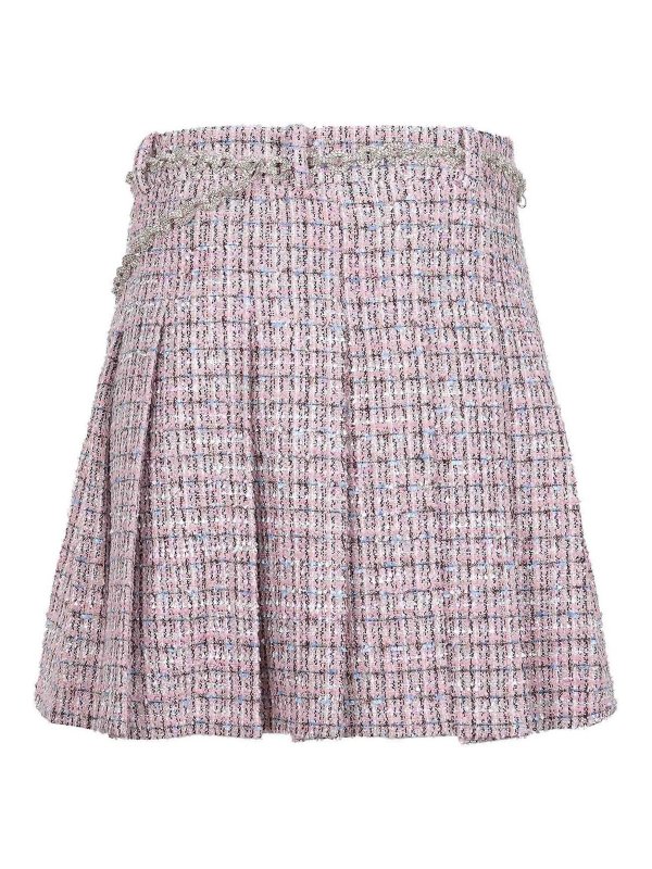 The Best Shops Self Portrait: Jupes midi et au genou - Jupe Midi - Couleur Chair