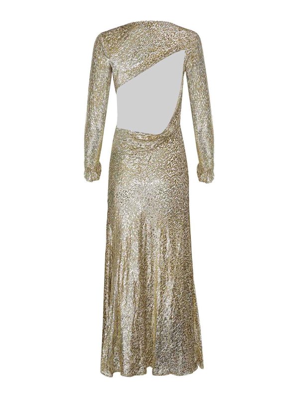 The Best Shops Self Portrait: ニーレングスドレス - 膝丈ドレス - 金