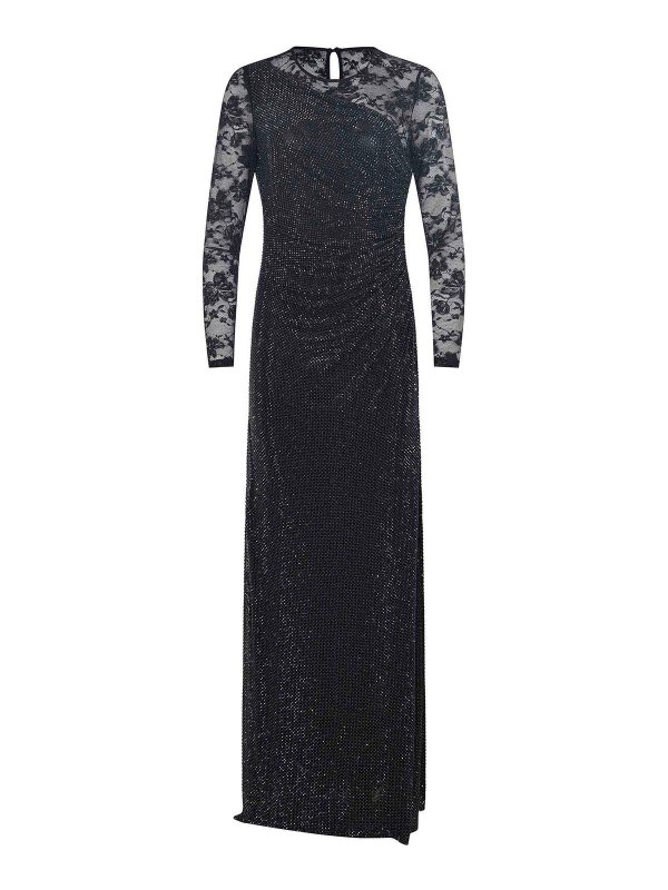 Self Portrait: Vestidos media pierna - Vestido Midi - Negro