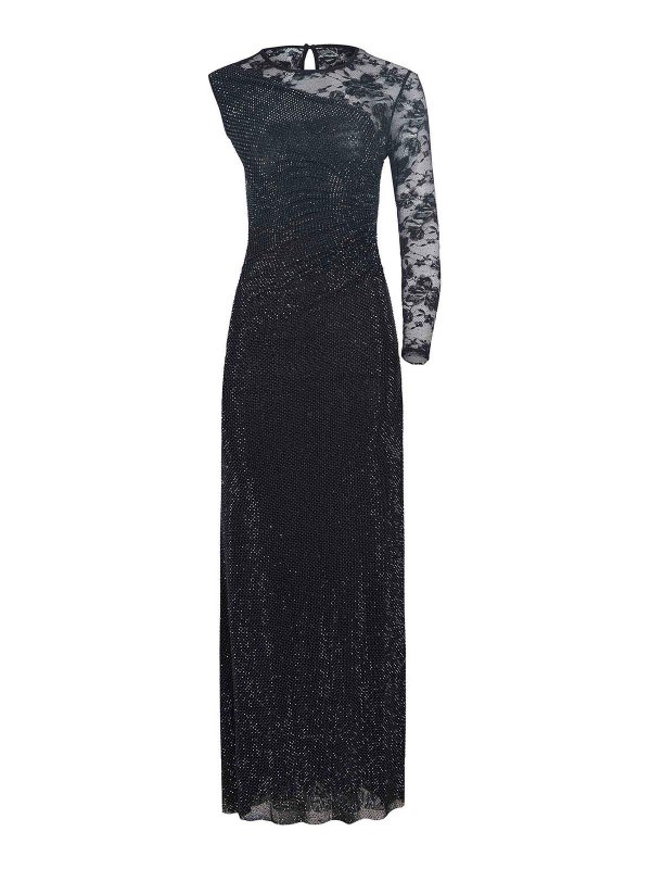 Self Portrait: Vestidos media pierna - Vestido Midi - Negro