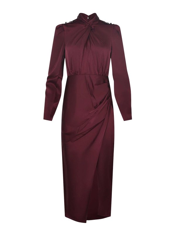 Self Portrait: Knielange Kleider - Knielanges Kleid - Lila