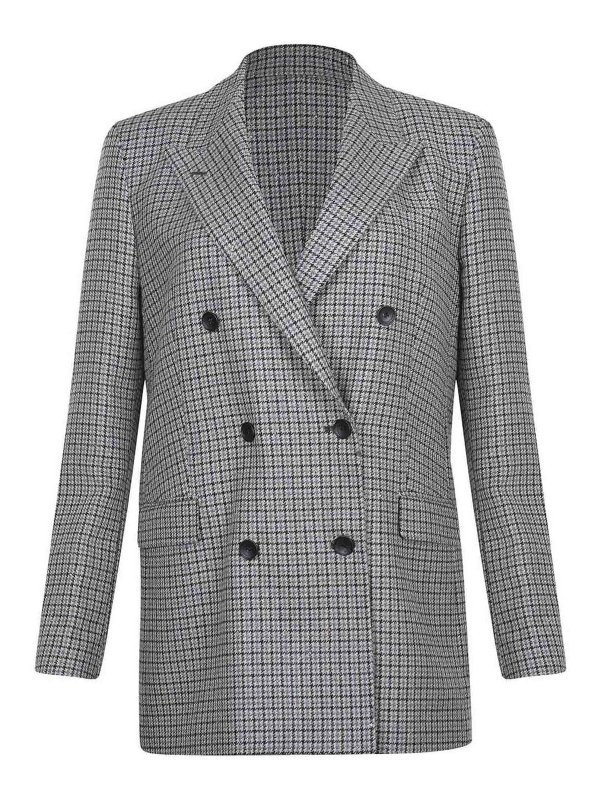 TAGLIATORE: blazers - Double-Breasted Jacket   Made Of A Wool Blend