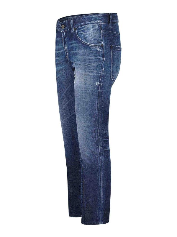 DSQUARED2: straight leg jeans online - Cool Girl Jeans Made Of Denim