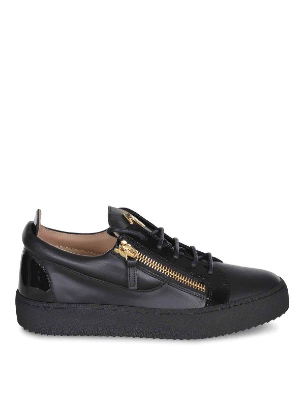 GIUSEPPE ZANOTTI: sneakers - Scarpe Da Ginnastica Realizzate In Pelle