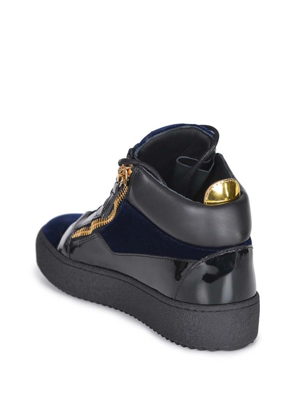 High-Top Sneakers  Made Of  Leather shop online: GIUSEPPE ZANOTTI