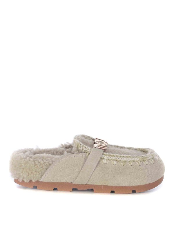 MOU: Mocassini e slippers - Slippers Made Of Genuine Suede