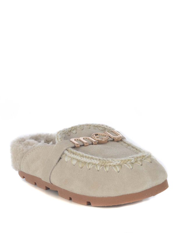 The Best Shops MOU: Mocassini e slippers - Slippers Made Of Genuine Suede