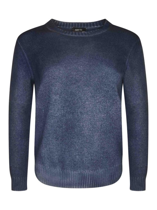 AVANT-TOI: クルーネック - クルーネック - ブルー