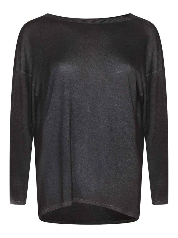 AVANT-TOI: Suéteres con cuello pico - Suéter Cuello Redondo - Azul