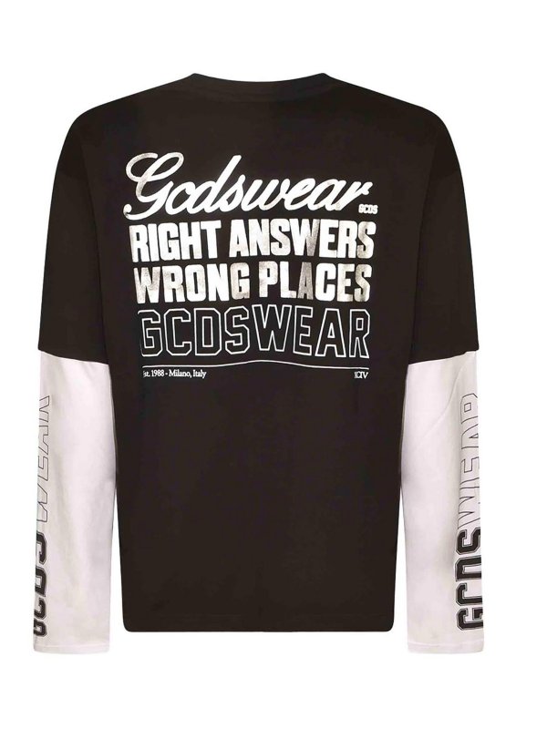 GCDS: Camisetas online - Camiseta - Negro