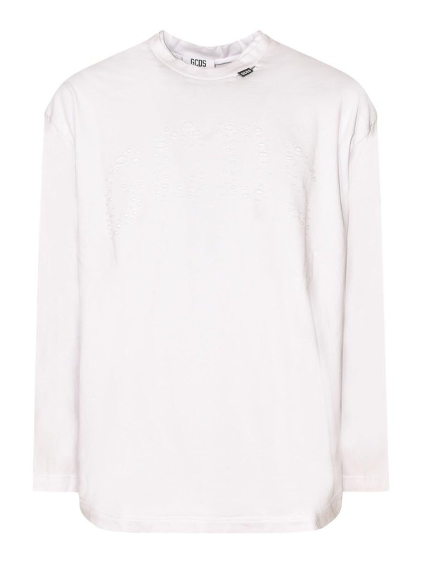 GCDS: T-shirts - T-Shirt - Blanc