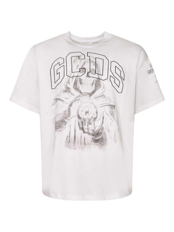 GCDS: T-shirts - T-Shirt - Weiß