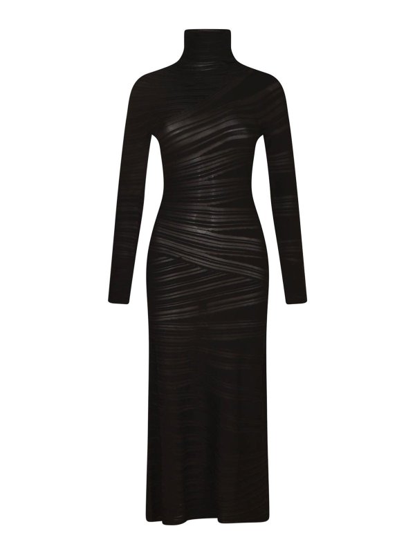 GIORGIO ARMANI: Knielange Kleider - Knielanges Kleid - Schwarz