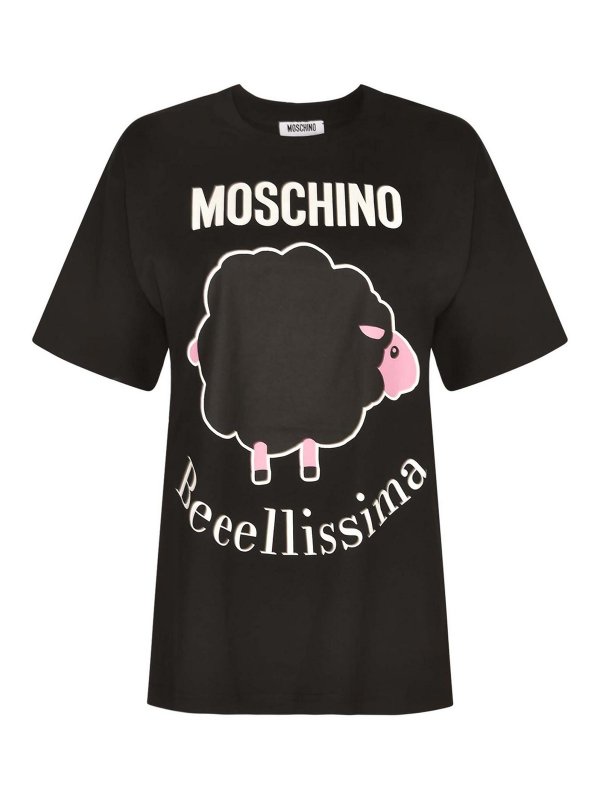 MOSCHINO: Camisetas - Camiseta - Negro