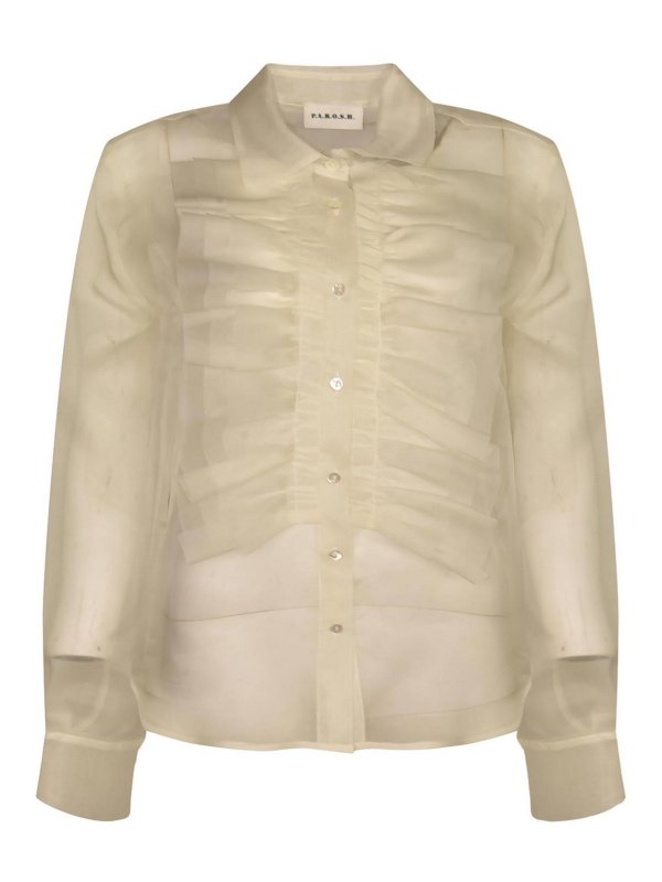 P.A.R.O.S.H.: Camisas - Camisa - Crema