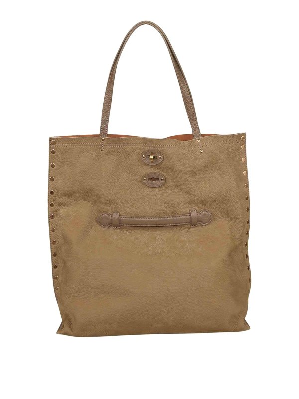 ZANELLATO: Sacs à main - Sac Cabas - Gris