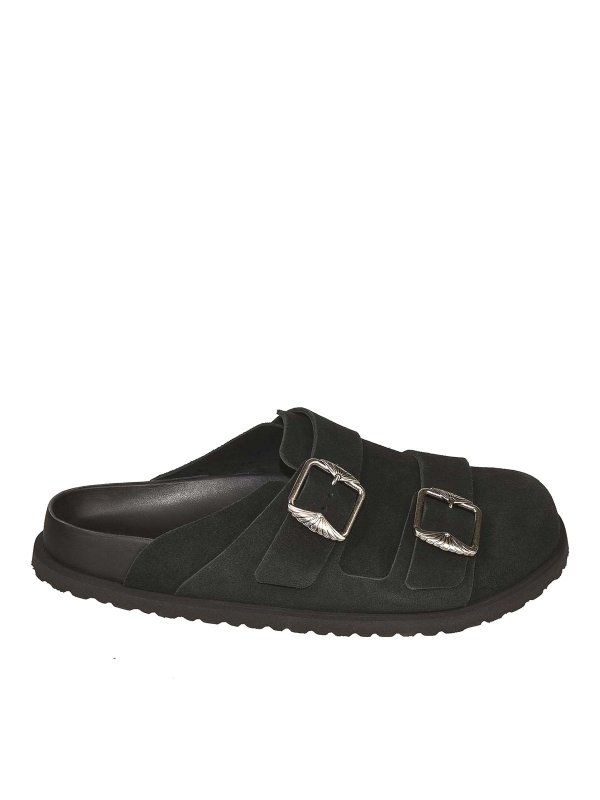 BIRKENSTOCK: Zapatos chinelas - Chinelas - Negro