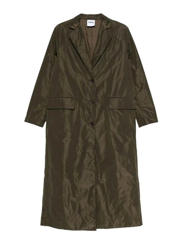 ASPESI: ニーレングスコート - 膝丈コート - ダークグリーン