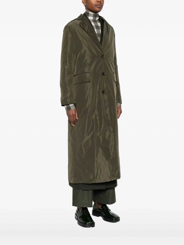 ASPESI: ニーレングスコート online - 膝丈コート - ダークグリーン