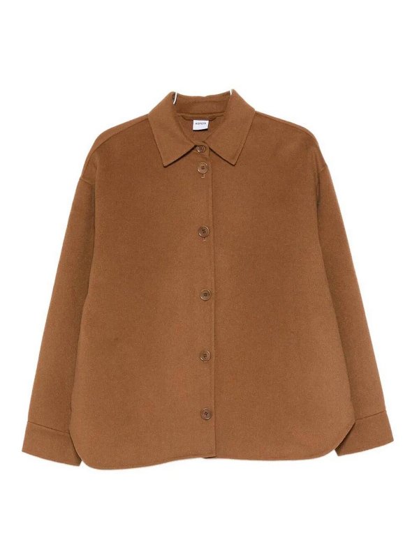 ASPESI: カジュアルジャケット - カジュアルジャケット - キャメル