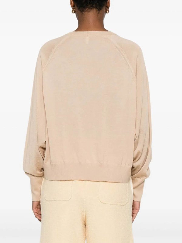 Rundhalspullover - Beige shop online: BOBOUTIC