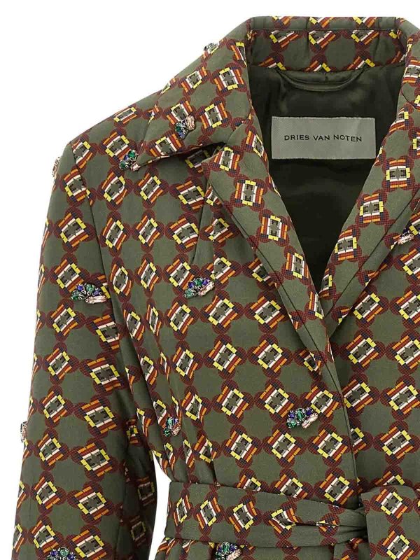 The Best Shops DRIES VAN NOTEN: Manteaux au genou - Manteau Au Genou - Marron Clair