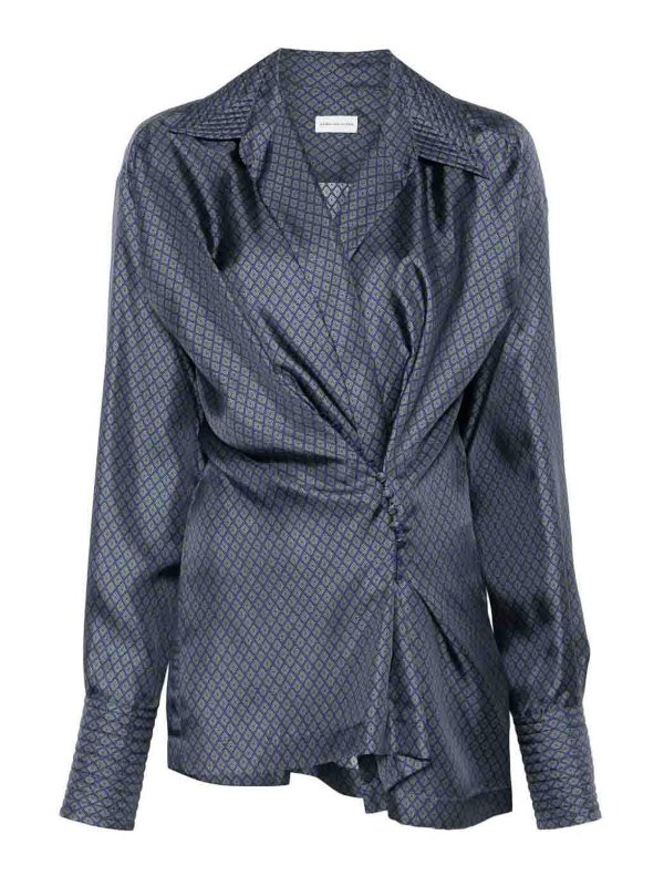 DRIES VAN NOTEN: クルーネック - クルーネック - ブルー