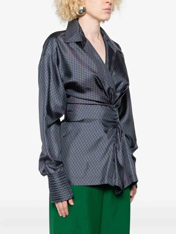 The Best Shops DRIES VAN NOTEN: クルーネック - クルーネック - ブルー