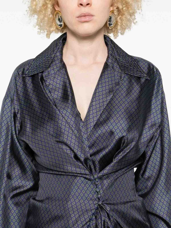 クルーネック - ブルー shop online: DRIES VAN NOTEN