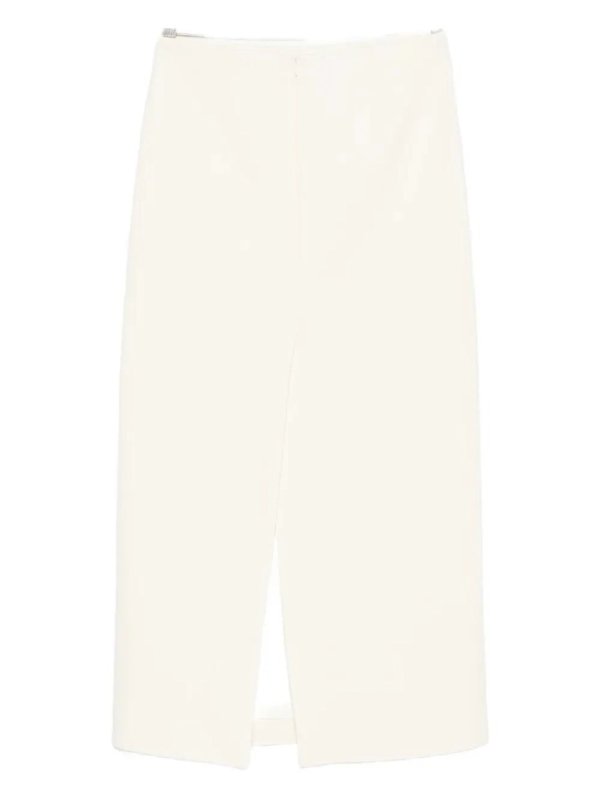 The Best Shops P.A.R.O.S.H.: Knielange und Midi Röcke - Midirock - Creme