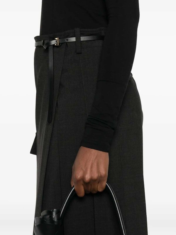 Falda Semilarga - Marrón Oscuro shop online: P.A.R.O.S.H.