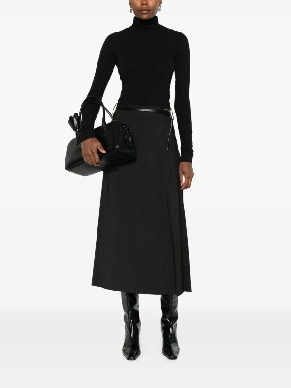 P.A.R.O.S.H. buy online Falda Semilarga - Marrón Oscuro