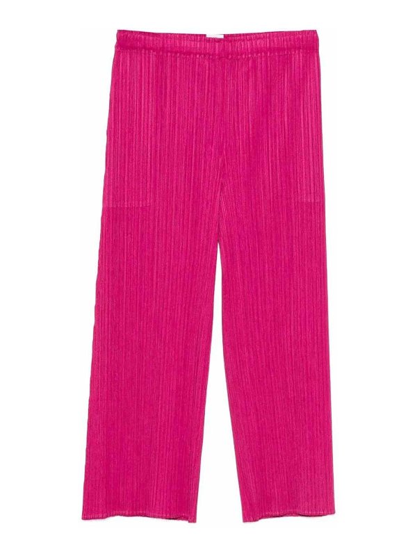 PLEATS PLEASE ISSEY MIYAKE: casual trousers - Pants