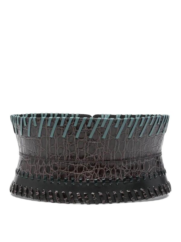 DRIES VAN NOTEN: Gürtel - Gürtel - Taupe