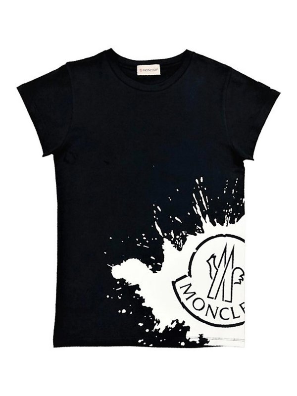 MONCLER JR: T-shirts - T-Shirt - Bleu