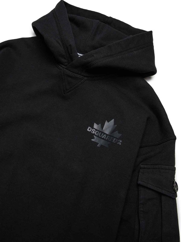 The Best Shops DSQUARED2: Sweatshirts & Sweaters - Black sweatshirt