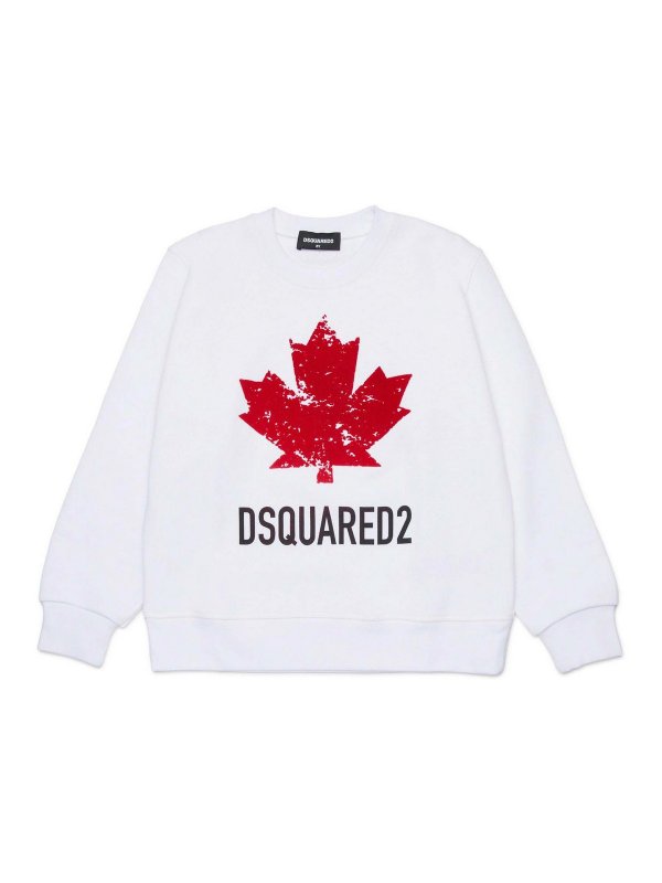 DSQUARED2: Sweatshirts und Pullover - Sweatshirt - Weiß