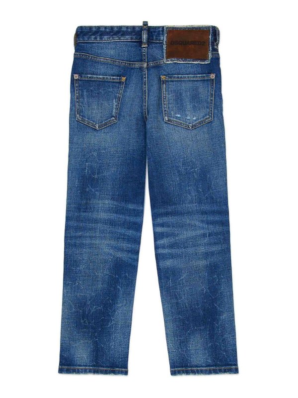 DSQUARED2: straight leg jeans online - Jeans realizzato