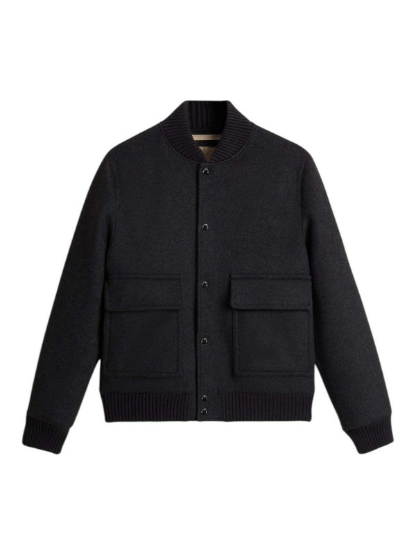 WOOLRICH: bombers - Twill wool miles bomber