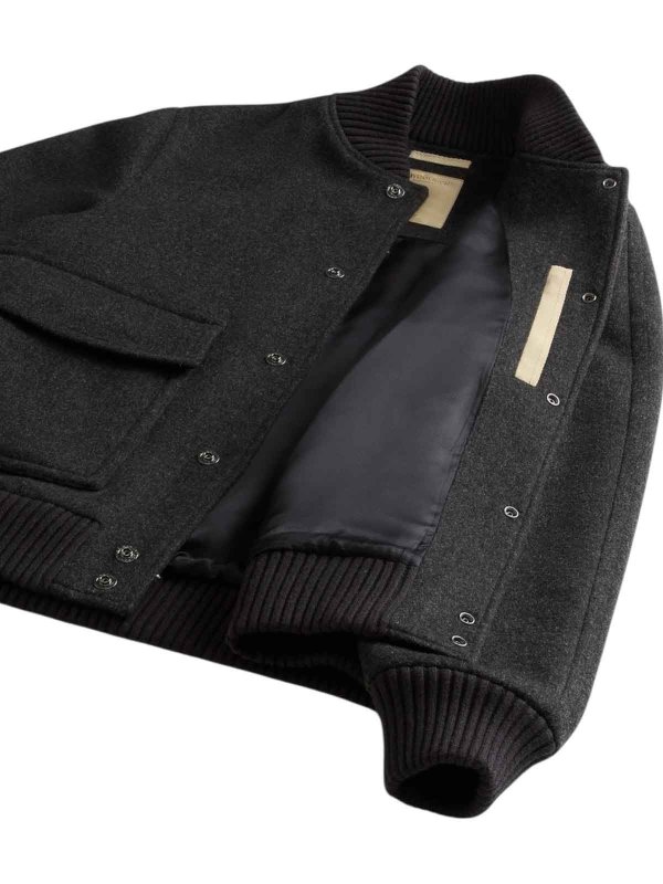 The Best Shops WOOLRICH: bombers - Twill wool miles bomber