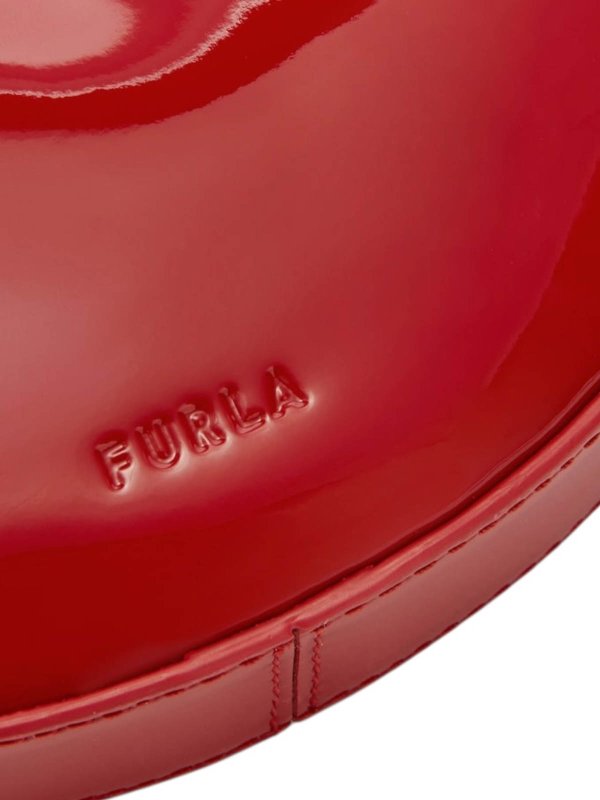 Furla delizia borsa mini rossa pelle lucida shop online: FURLA