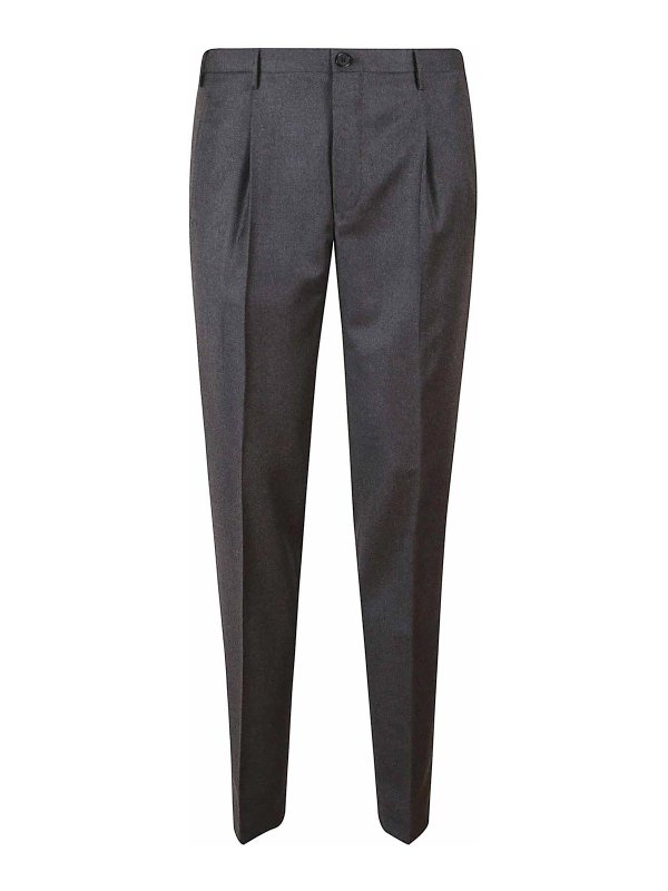 INCOTEX: Pantalones casual - Pantalón Casual - Gris