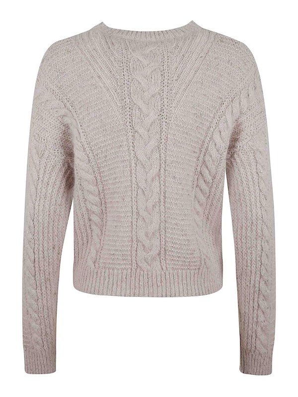 Max Mara: Suéteres con cuello pico online - Suéter Cuello Redondo - Beis