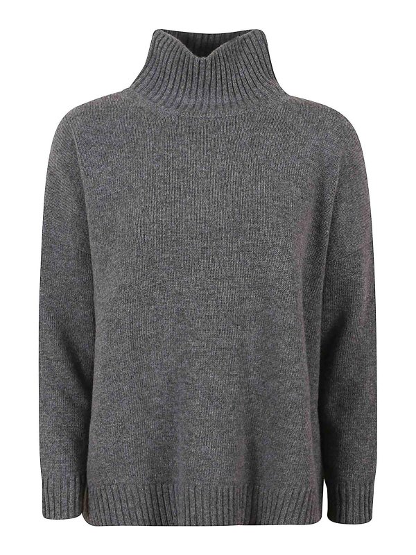 WEEKEND MAX MARA: Cuellos altos y polos - Suéter Con Cuello Alto - Gris