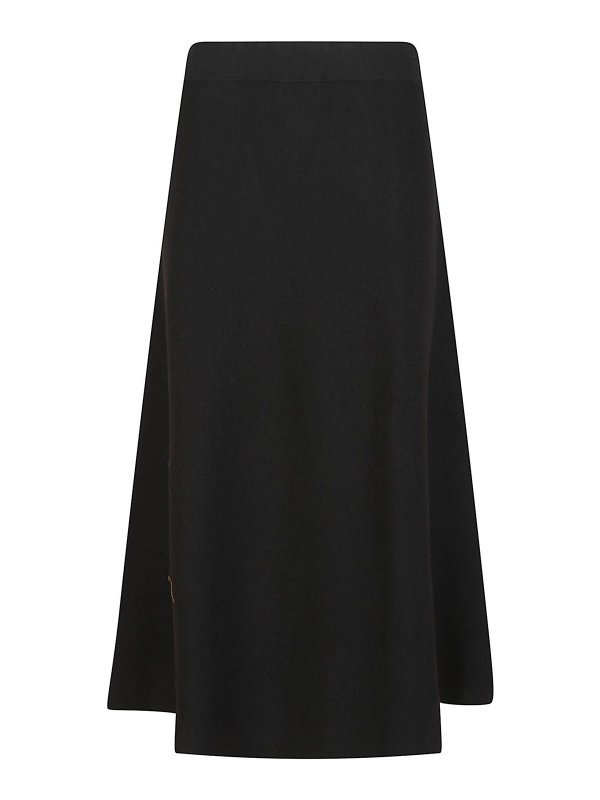 P.A.R.O.S.H.: Faldas media pierna y semilargas - Falda Semilarga - Negro
