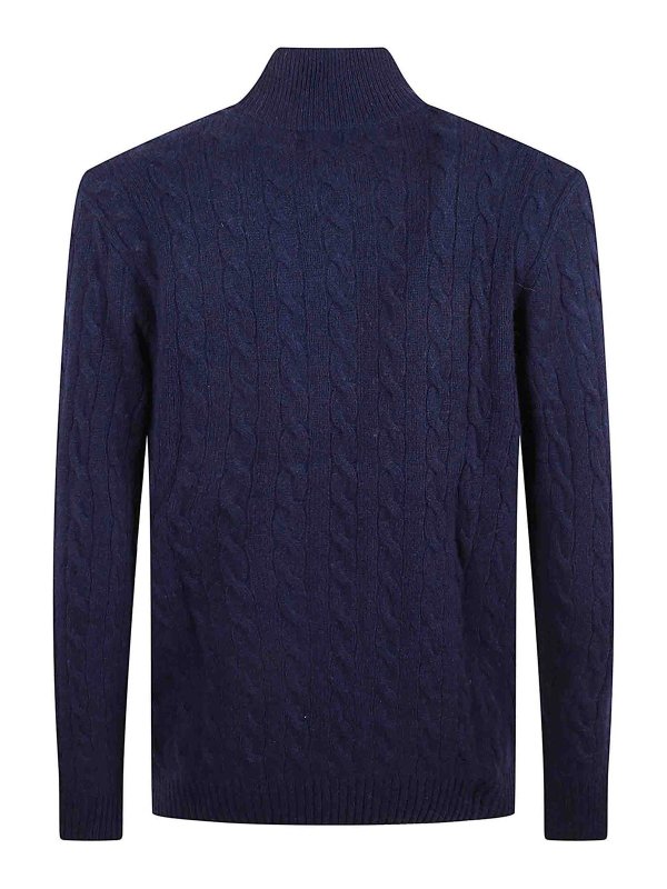 POLO RALPH LAUREN: Pull col rond online - Pull Col Rond - Bleu Foncé