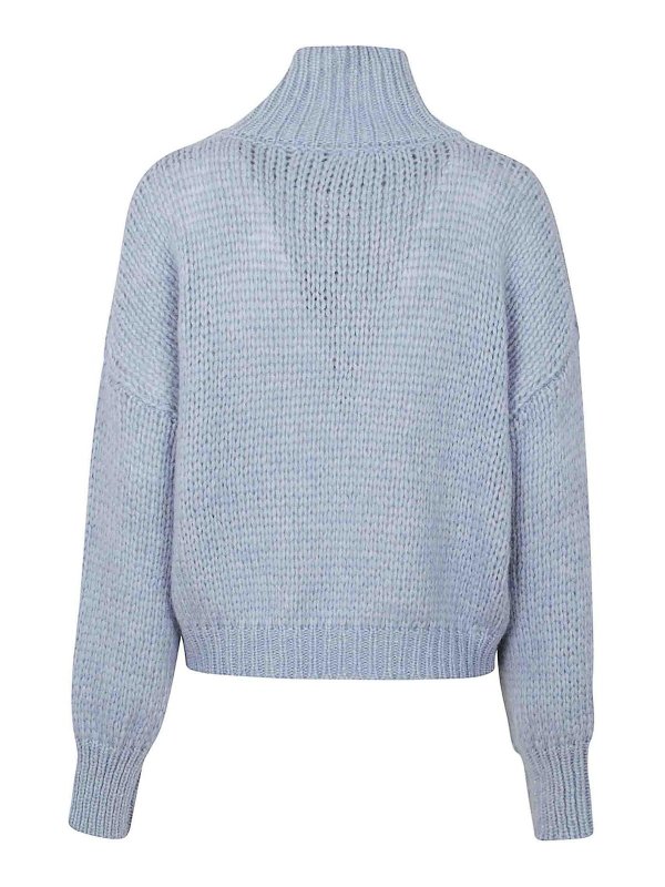 ROBERTO COLLINA: Rollkragenpullover  und Polo-Ausschnitt online - Rollkragenpullover - Hellblau