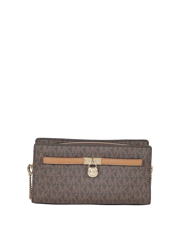 MICHAEL KORS: Clutch - Pochette - Marron